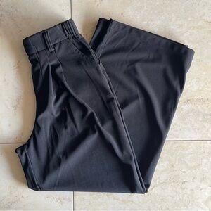 NWOT Cider Women’s Black Wide Leg Elastic Waist Stretch Trouser Pants Size Small